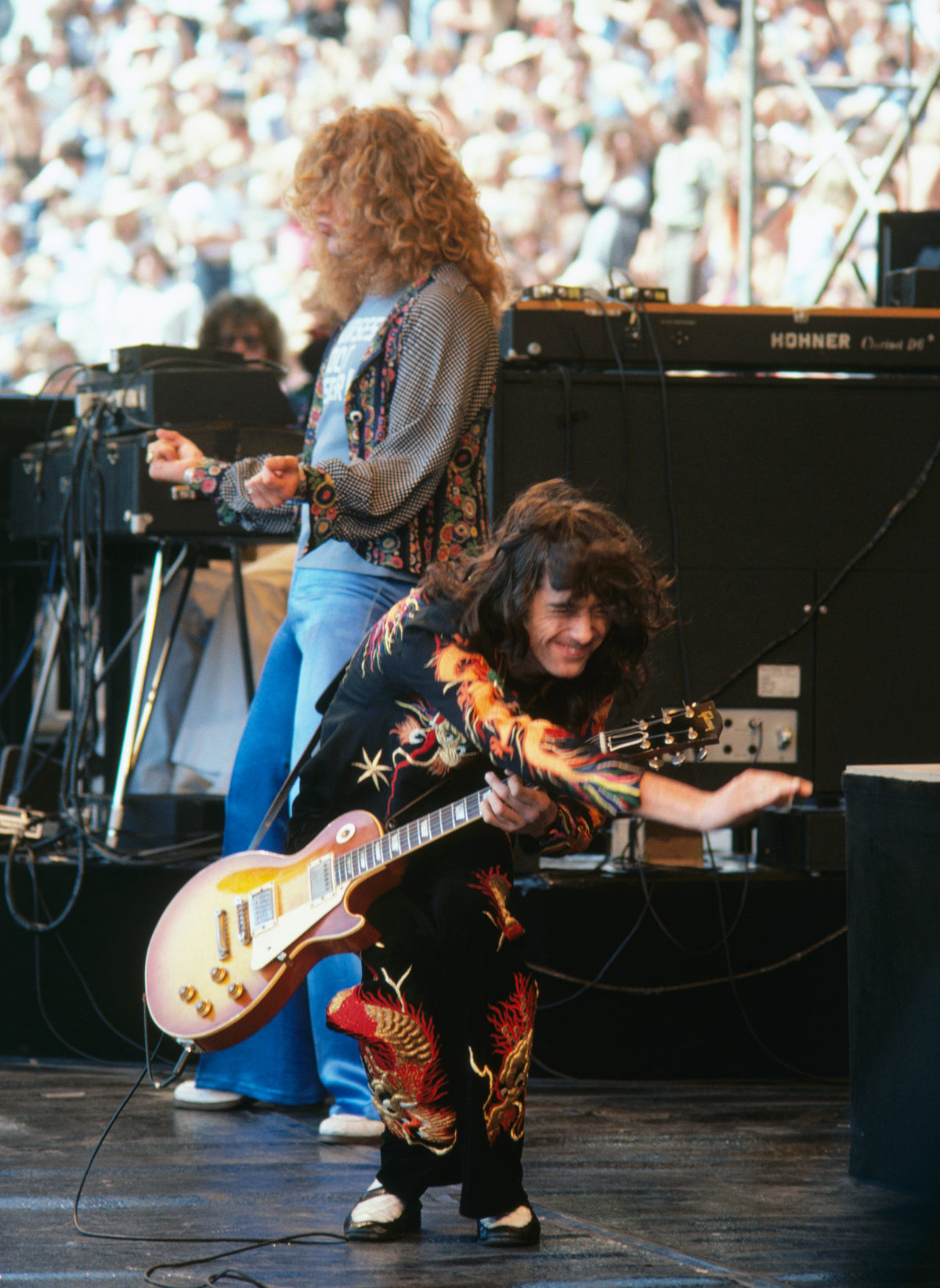 Robert Plant & Jimmy Page, Led Zeppelin, Oakland, CA, 1977