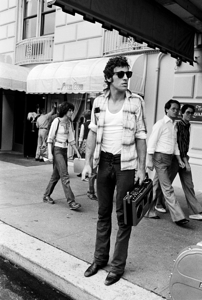 Bruce Springsteen with Boombox, NYC, 1978