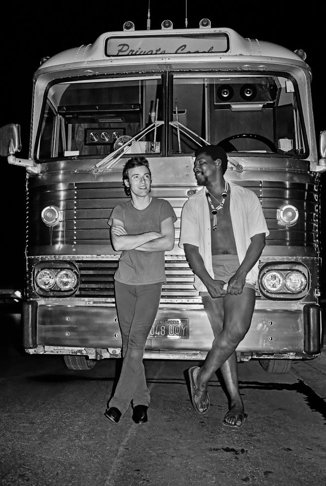 Bruce Springsteen and Clarence Clemons, In Front of Tour Bus, 1978