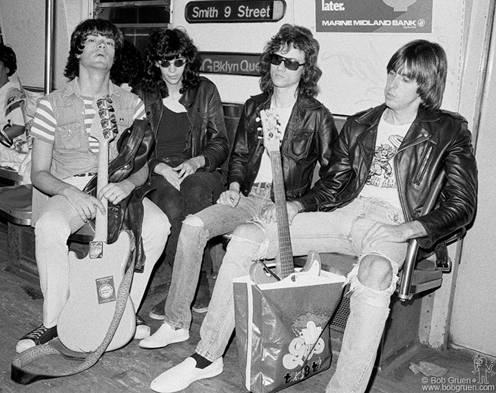 Ramones, Subway, NYC, 1975