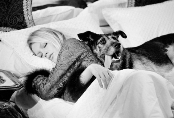 Brigitte Bardot on the set of ‘The Novices’, France, 1970