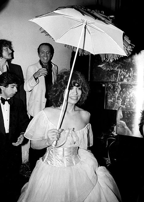 Bianca Jagger & Francesco Scavullo, Studio 54, NYC, 1970s
