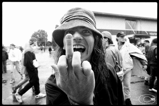 Eddie Vedder, Middle Finger, Seattle, WA, 1991