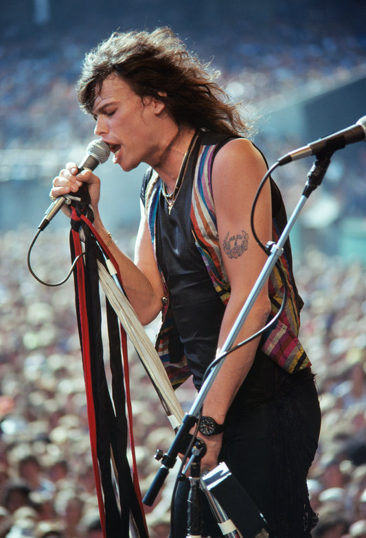 Steven Tyler, Aerosmith, Oakland Coliseum, CA, 1978