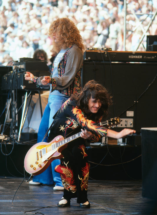Robert Plant & Jimmy Page, Led Zeppelin, Oakland, CA, 1977