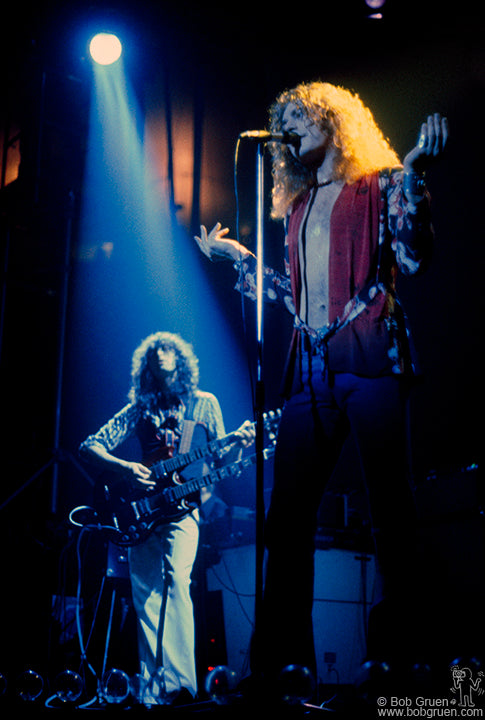 Robert Plant & Jimmy Page, MSG, NYC, 1975