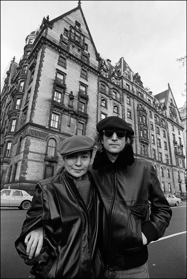 Yoko Ono and John Lennon, In Front of the Dakota Apartments, NYC, 1980