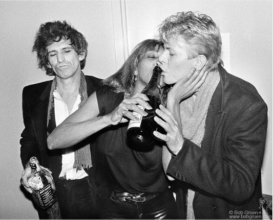 Keith Richards, Tina Turner, David Bowie, 1983