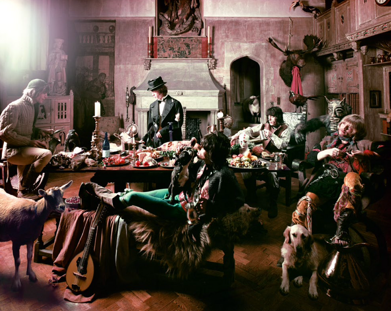 Mick Feeding Goat, The Rolling Stones, Beggars' Banquet, 1968