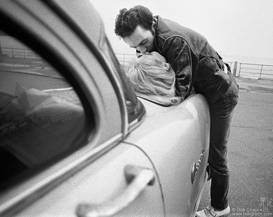 Joe Strummer & Gaby, Battery Park, NYC, 1981