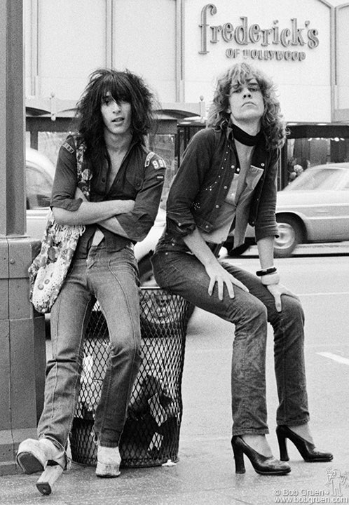 Johnny Thunders & David Johansen, Los Angeles, CA, 1973