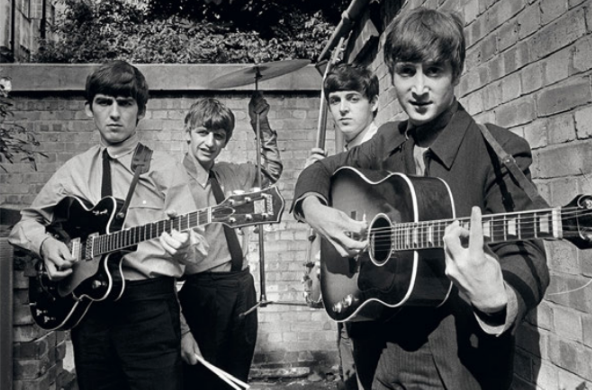 The Beatles, Backyard of Abbey Road Studios, 1963