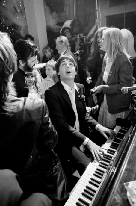 Paul McCartney at Ringo Starr’s Wedding, 1981