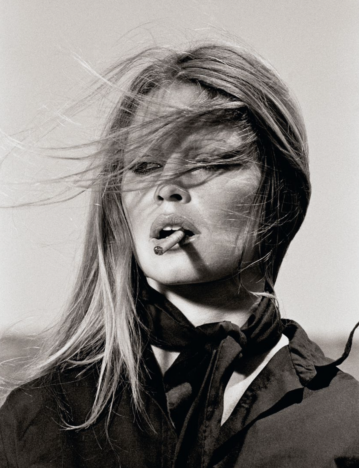 Brigitte Bardot with Cigar, On the Set of 'Les Petroleuses', Spain, 1971 (Platinum)
