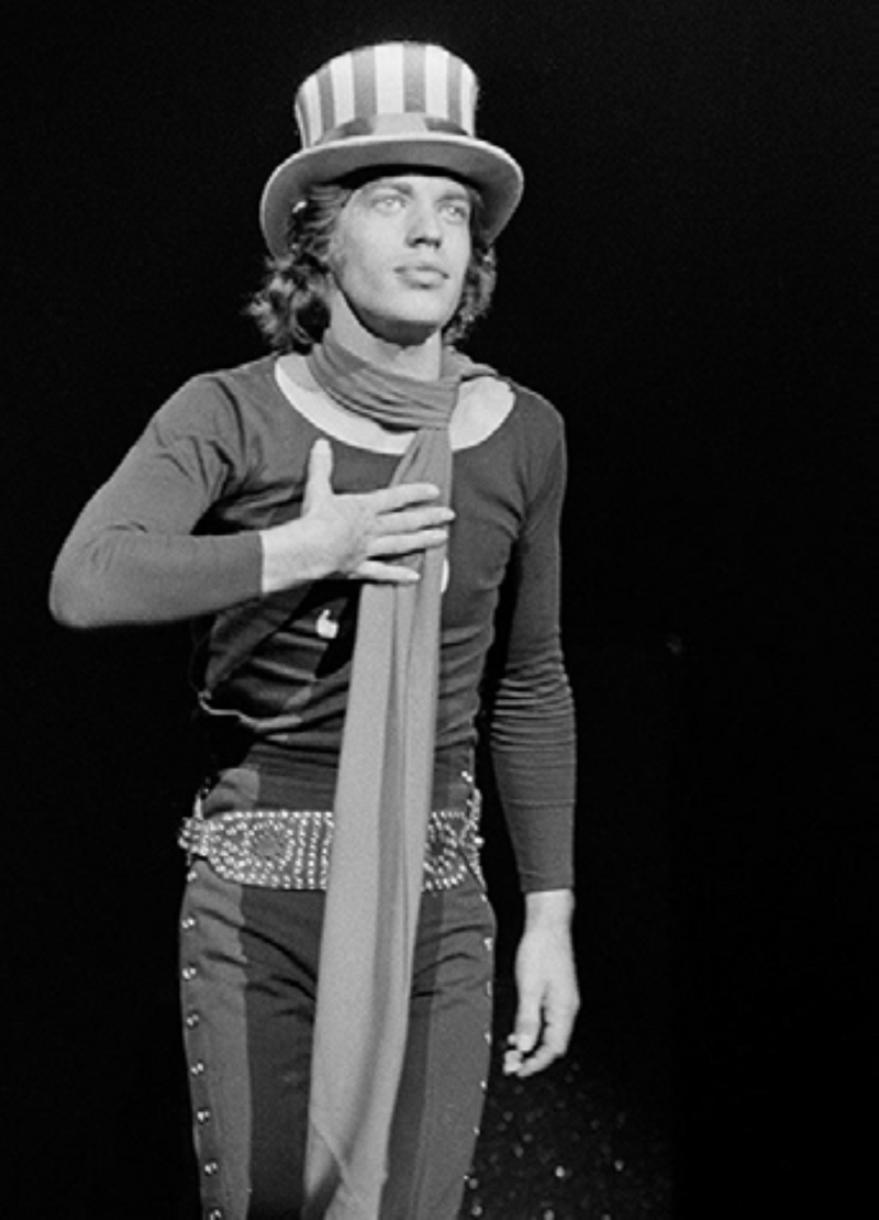 Mick Jagger, The Rolling Stones, Oakland Coliseum Arena, 1969