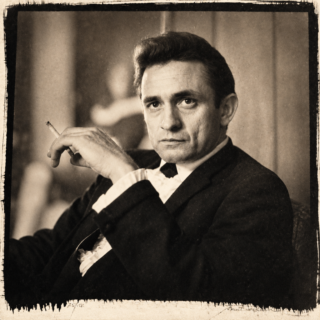 Johnny Cash with June Carter, Circle Star Theatre, San Carlos, CA, 1967 (Platinum)