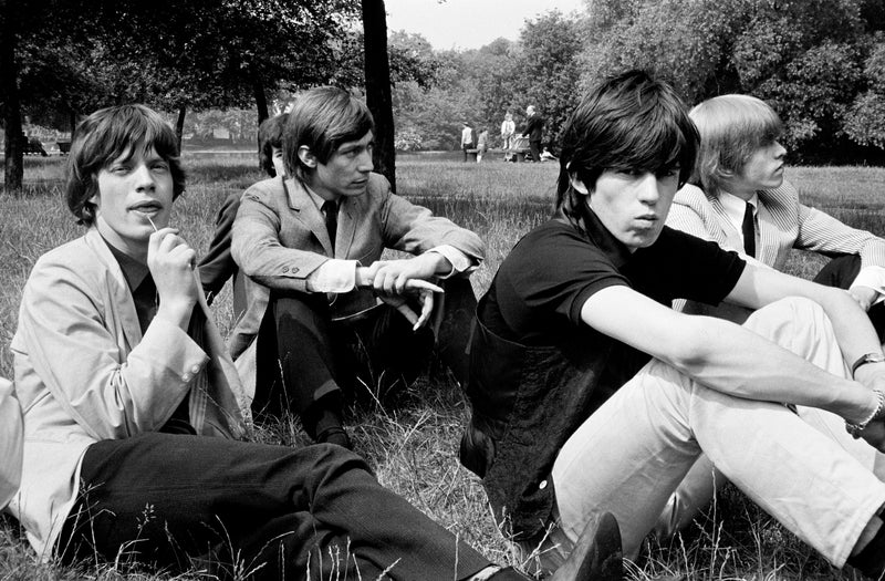 Mick Jagger, Charlie Watts, Keith Richards & Brian Jones, Hyde Park, London, 1964