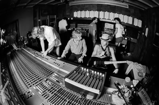 The Police recording at AIR Studios, Montserrat, 1981