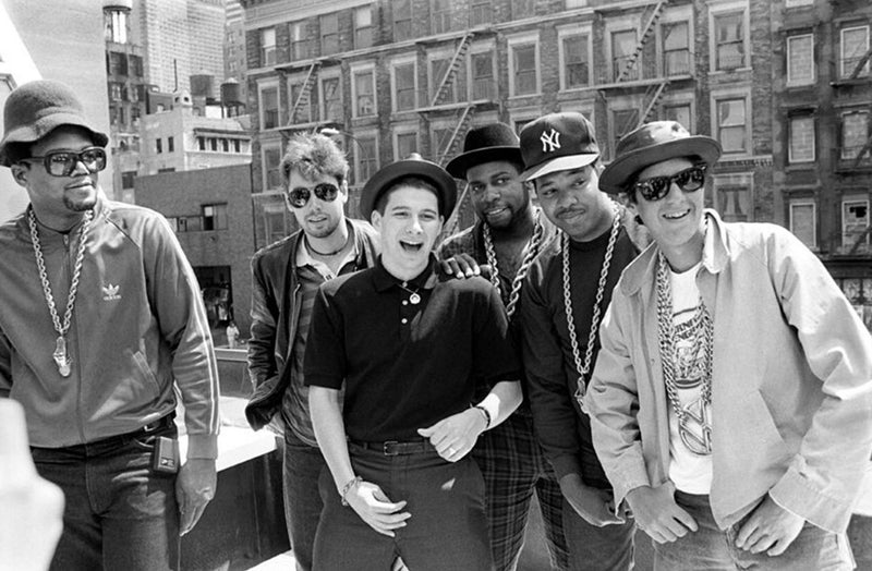 Beastie Boys and Run DMC, New York City Rooftop, 1987