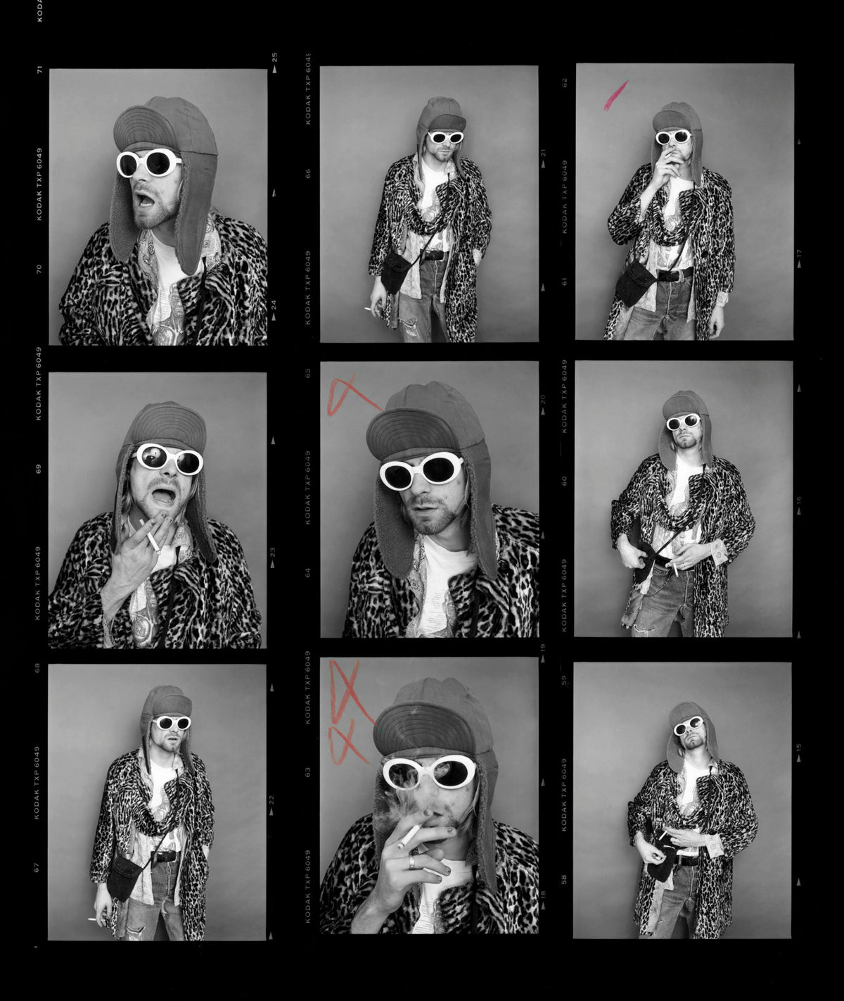 Kurt Cobain, Contact Sheet No. 4, 1993