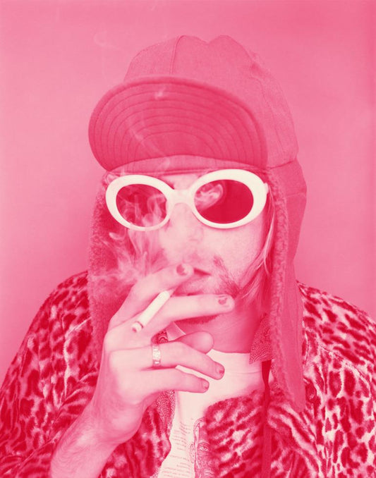 Kurt Cobain, Nirvana, Smoking B, Pink, 1993